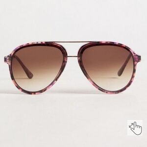 🆕️🪻FLORAL AVIATOR SMOKED LENS SUNGLASSES🪻